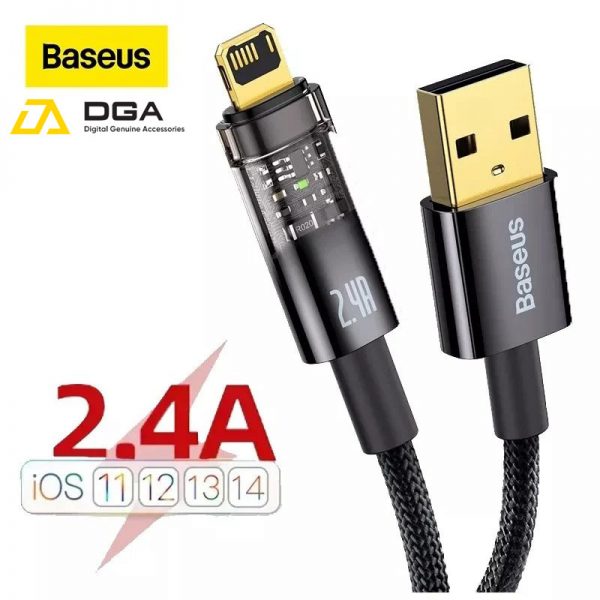 Cáp Sạc nhanh Tự Ngắt Gen2 Baseus Explorer Series cho iPhone/ iPad (Auto Power-Off, PD 20W Fast Charging Data Cable )