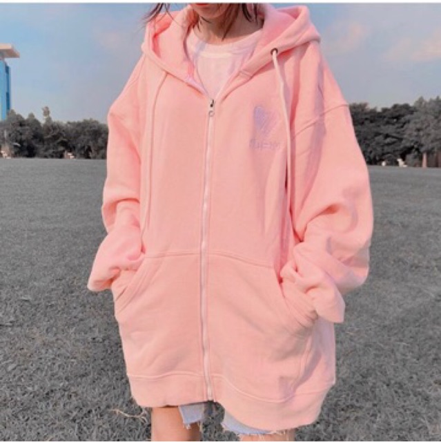 ❤️ÁO KHOÁC HODDIE DA CÁ THÊU HEART👻
