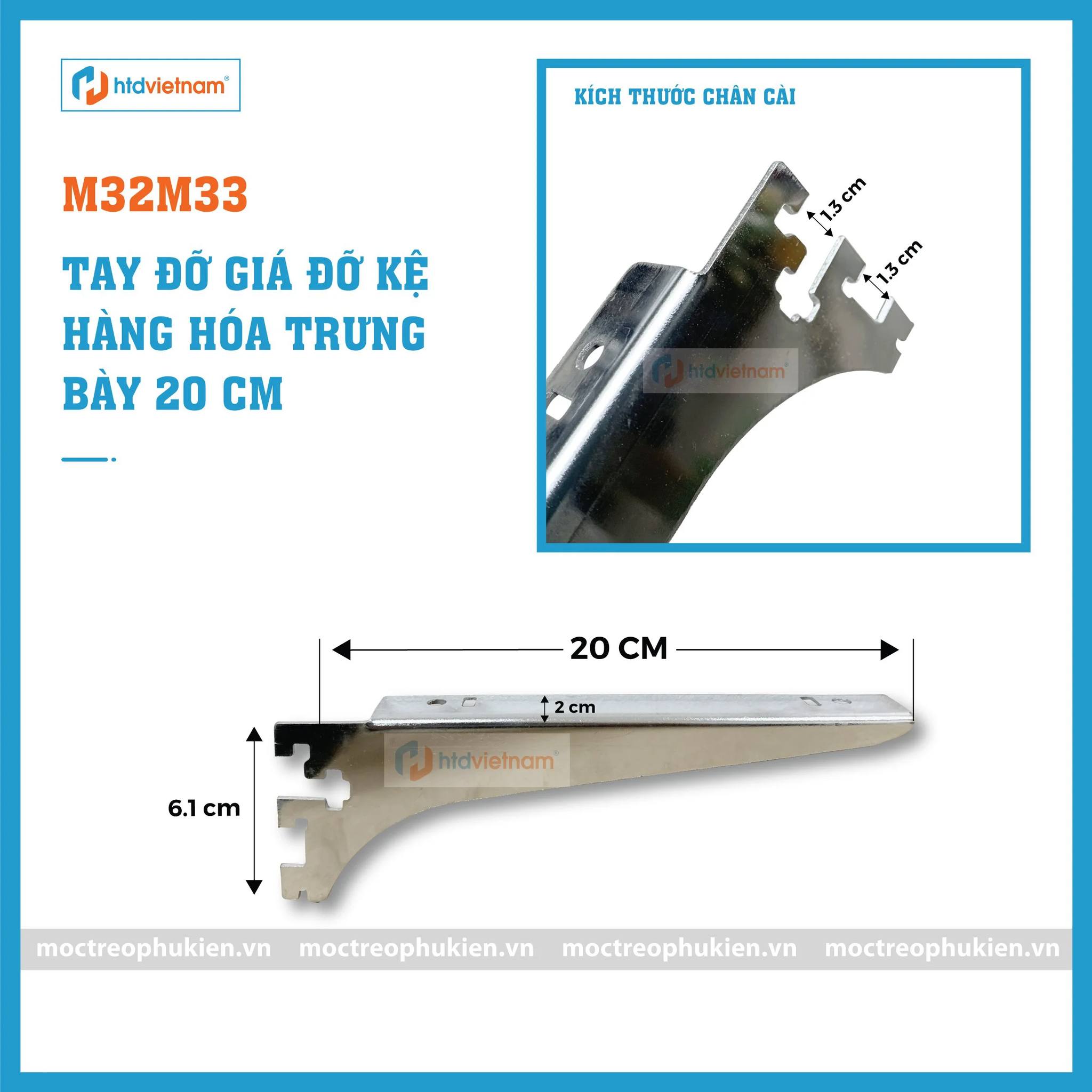 COMBO 10 TAY ĐỠ GIÁ ĐỠ KỆ M32M33