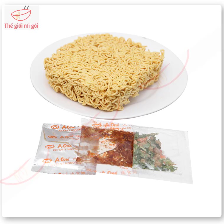 Mì A-One thịt xào (combo 5 gói) loại 85g