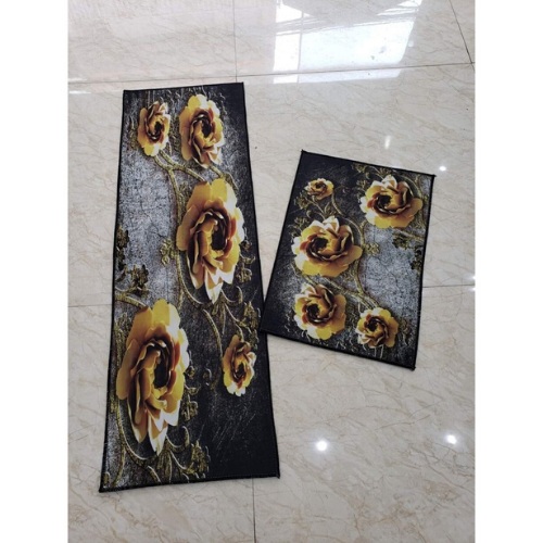 Thảm nhà bếp - Bộ 2 thảm lau chân 3d siêu đẹp