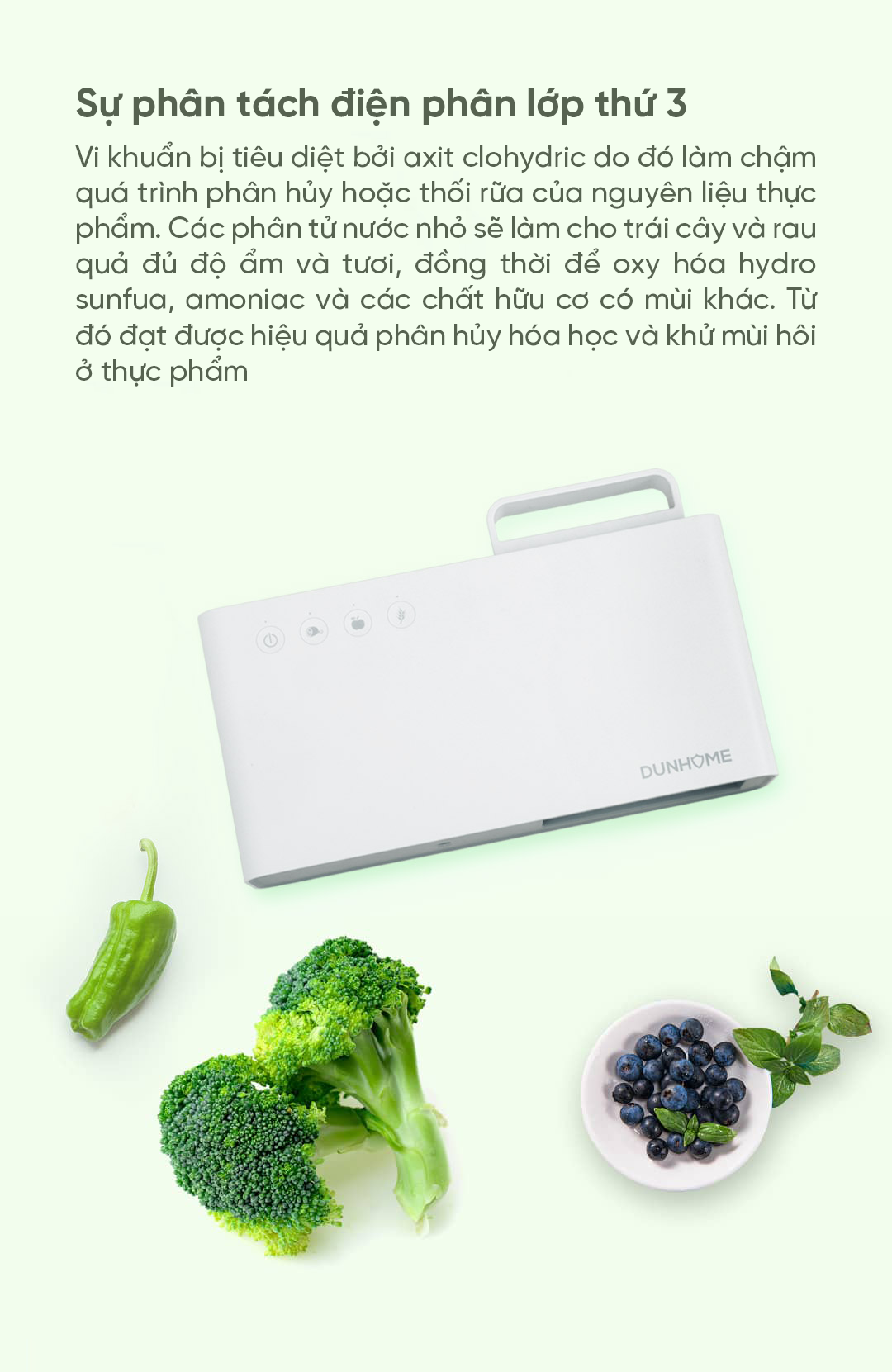 Máy khử trùng thực phẩm Xiaomi Dunhome DH-002