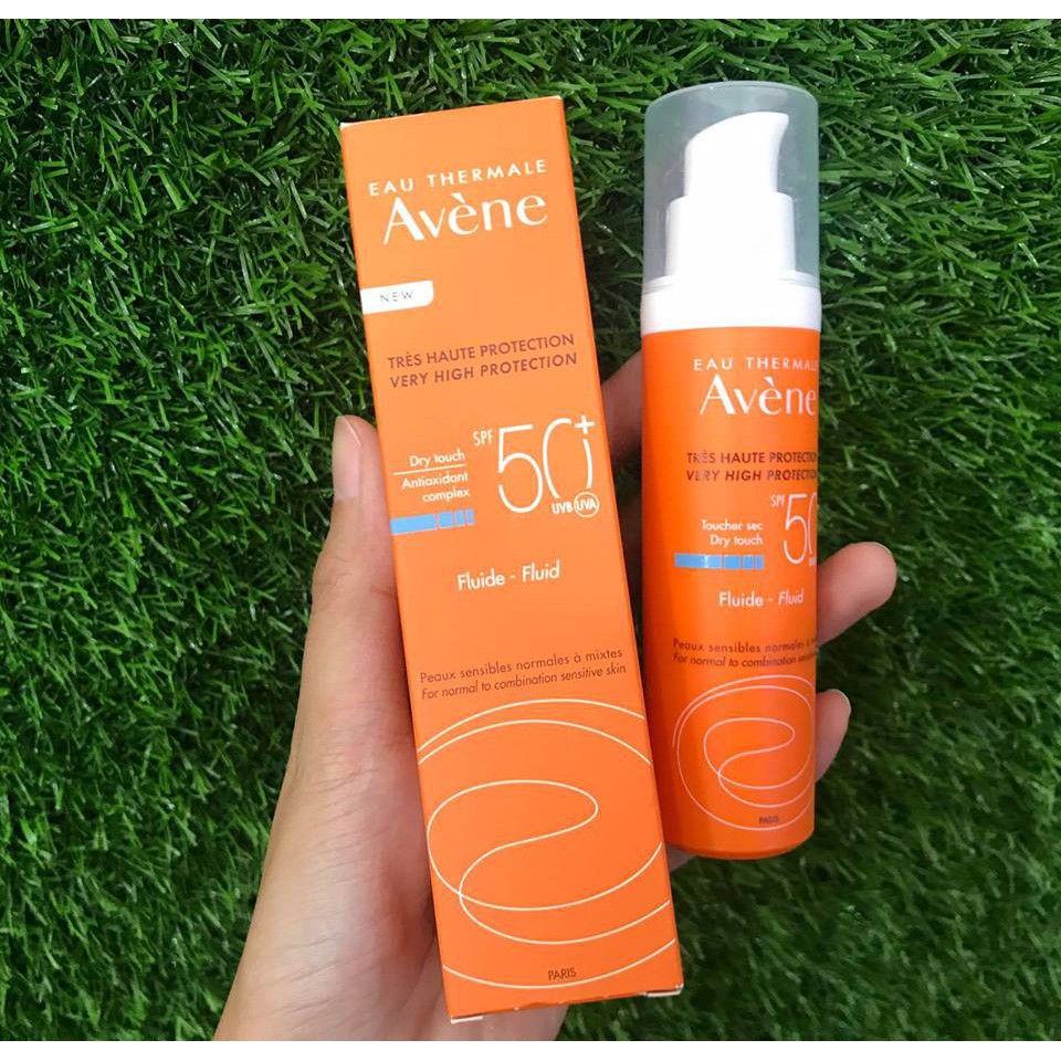 [Hàng Pháp] Kem chống nắng dành cho da dầu Avene Fluide SPF50+ 50ml