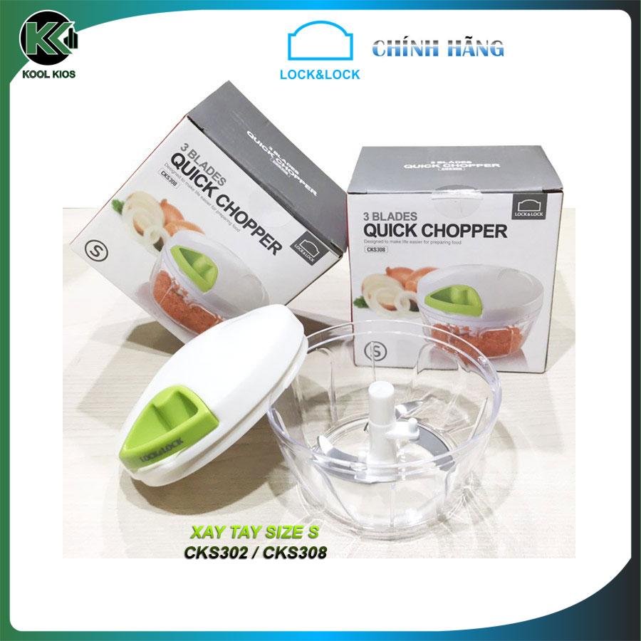 Dụng cụ Xay cắt Rau Củ Quả bằng Tay LOCK&LOCK - CKS308 / CKS302 - size S