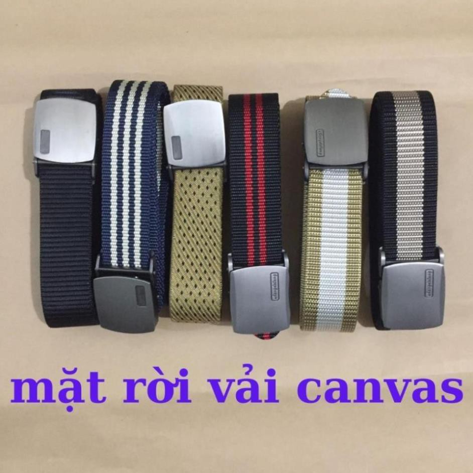 Thắt Lưng Vải Freeship Combo 2 Thắt Lưng Vải Canvas Nam Nữ