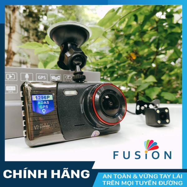 Camera hành trình Fusion V2 có G.P.S kiêm camera lùi + KM thẻ nhớ 32GB Class 10