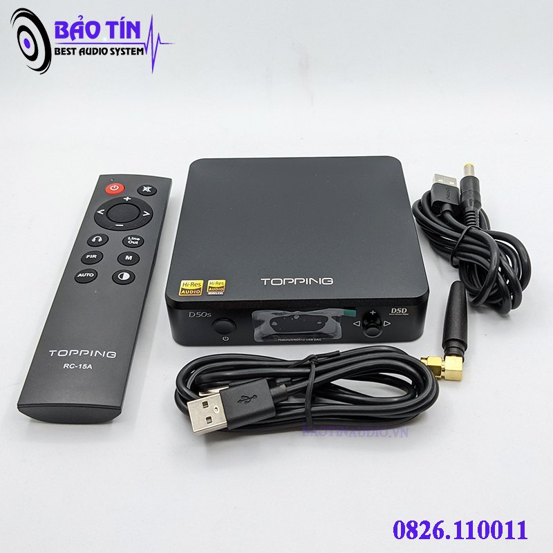 DAC TOPING D50s Tặng Kèm Dây Quang Mĩ 2m