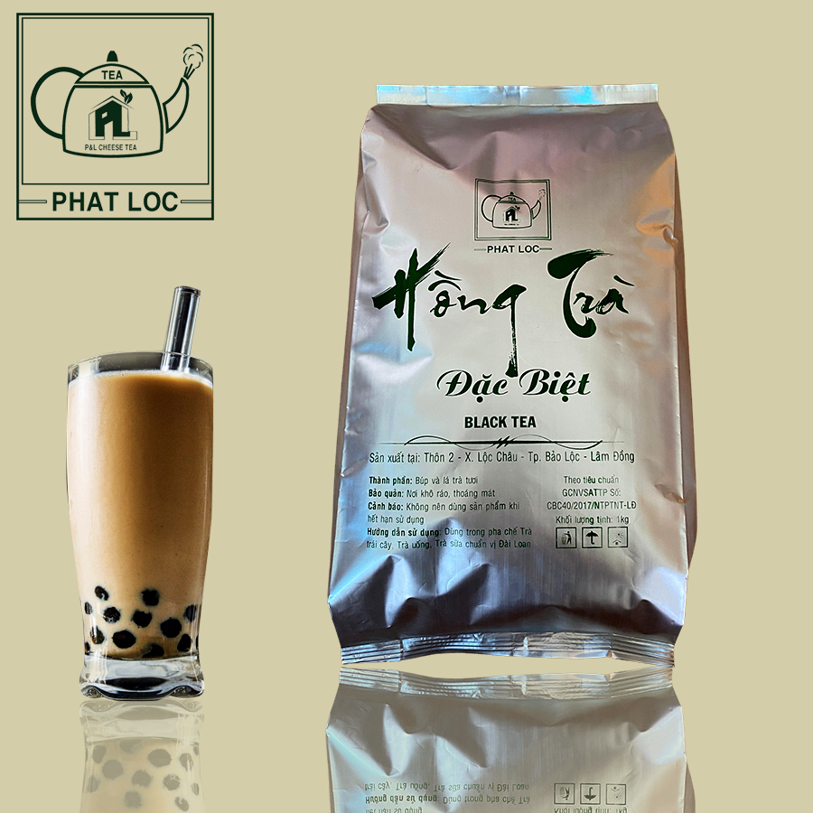 Hồng trà đặc biệt túi bạc phát lộc túi 1kg chuyên pha trà sữa