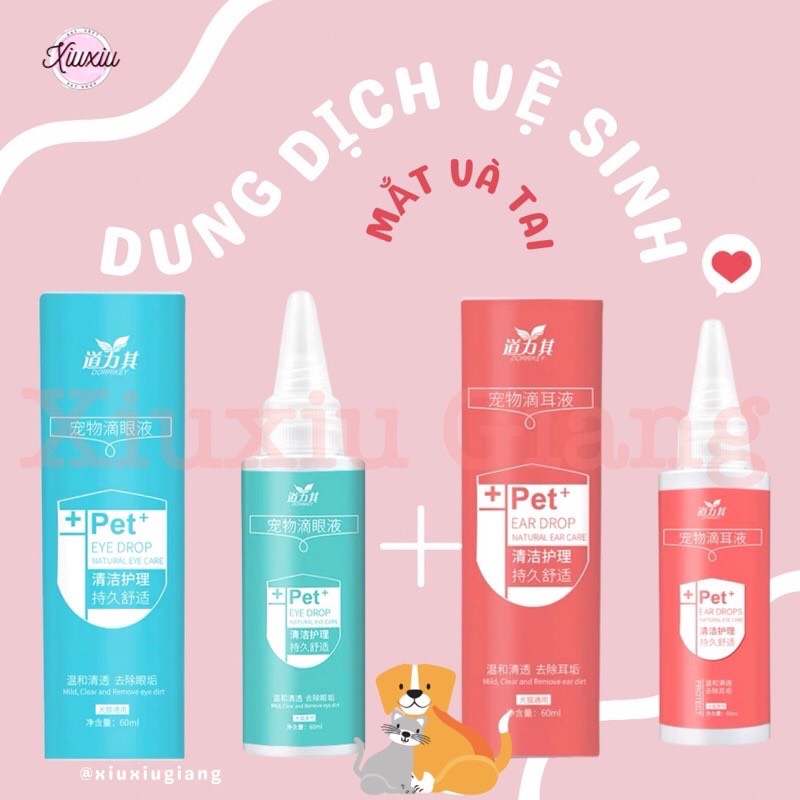 { FREE SHIP} Dung Dịch Vệ Sinh Tai Chó Mèo