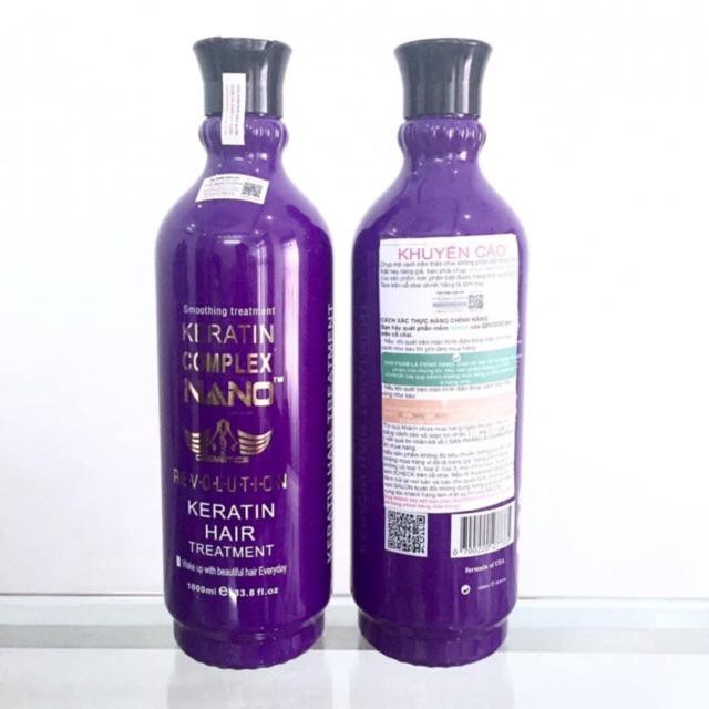 KERATIN làm thẳng tóc, phục hồi tóc nát NANO COMPLEX 1000ML