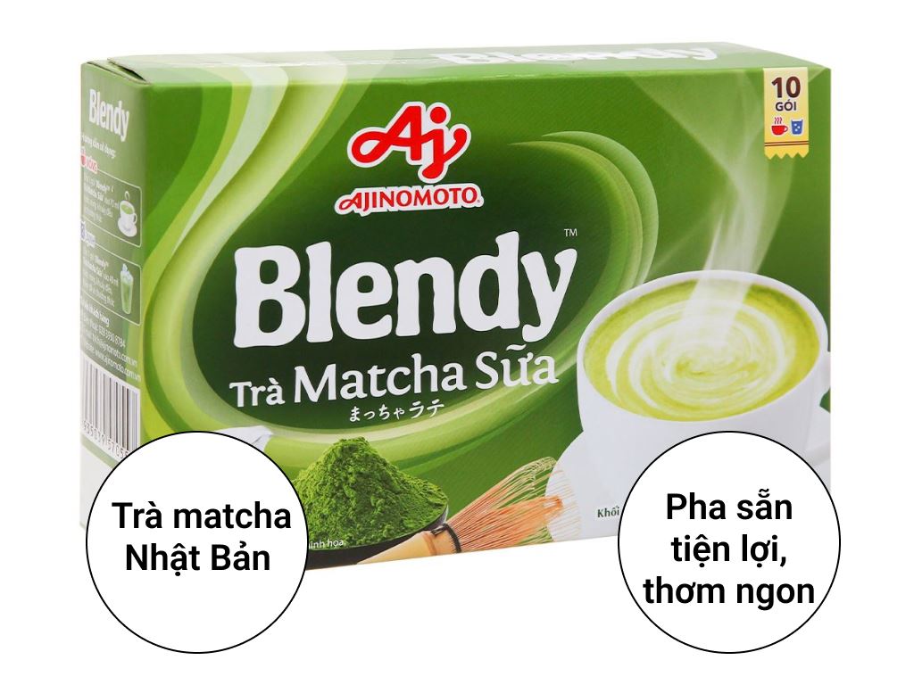 TRÀ SỮA MATCHA LATTE BAN CAFE HỘP 8 GÓI x 15GR - 70003
