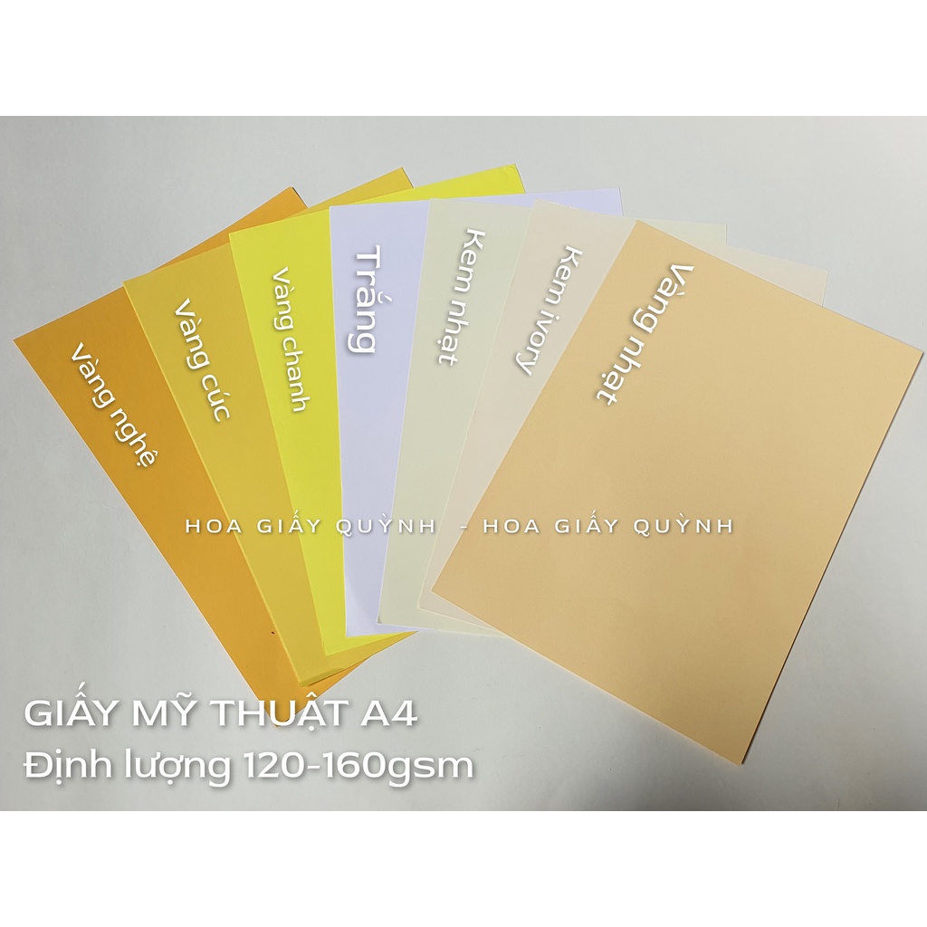 SET 50 tờ giấy mỹ thuật A4 120gsm