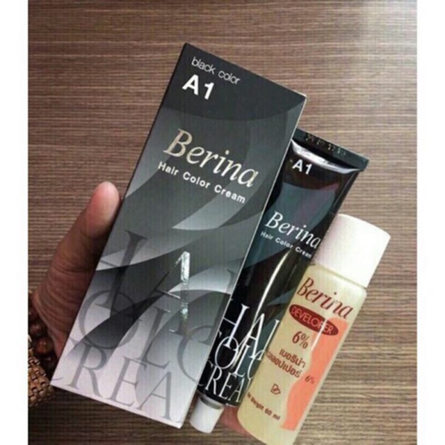 Combo 2 hộp thuốc nhuộm tóc berina hair color cream 60ml