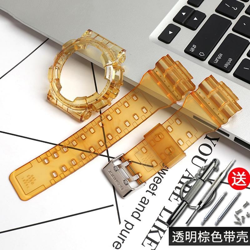 Dây đeo đồng hồ bằng da thật dây đồng hồ da cao cấp bộ chuyển đổi bao đựng dây đeo g-shock casio glacier gd ga gls 100 110 120 dây đeo đồng hồ trong suốt