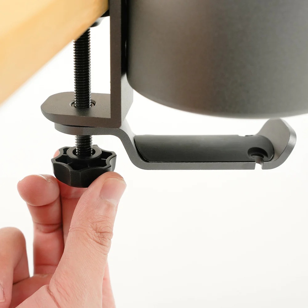 Giá đỡ cốc kẹp bàn tích hợp móc treo đồ HyperWork CH01 (Hàng Chính Hãng)