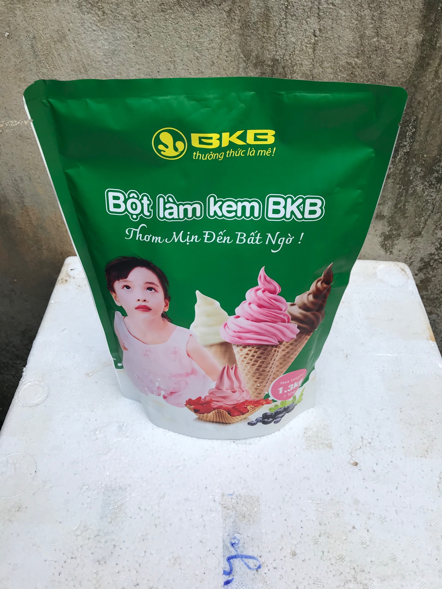 Bột làm kem tươi vị vani bịch 1.3kg