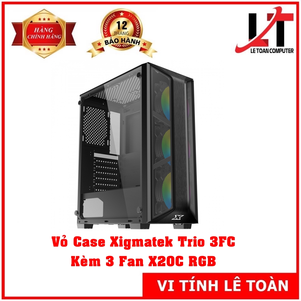 CASE XIGMATEK TRIO 3FC  - (TẶNG KÈM 3 FAN XIGMATEK X20C)