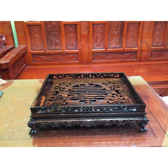 Khay Trà Gỗ Mun kt:37x27 cm-42x32 cm