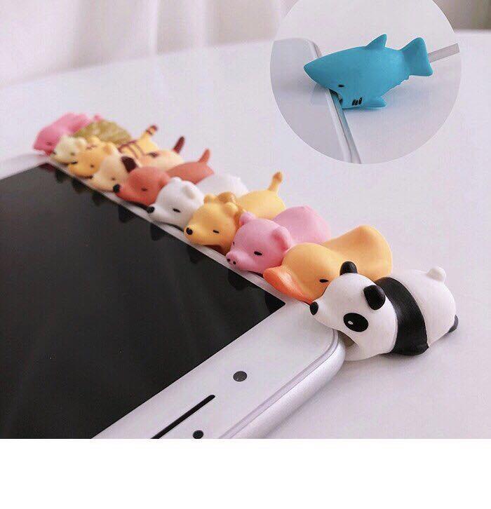 Thú Mochi Kute Bảo Vệ Đầu Cáp Sạc - moci - Thú Mochi bao ve cap