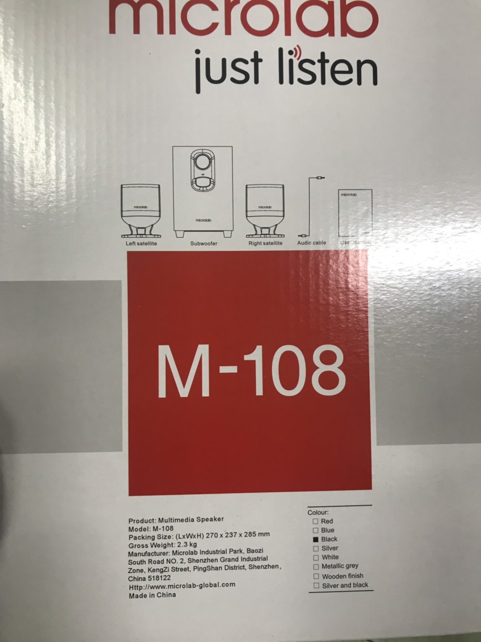 Loa vi tính Microlab M108 2.1 mới 100%