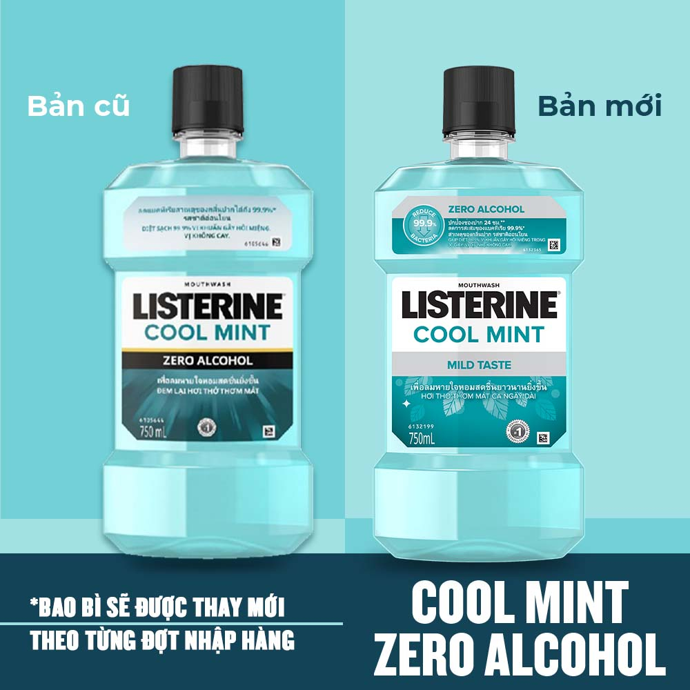 Nước Súc Miệng Listerine Cool Mint 250ml