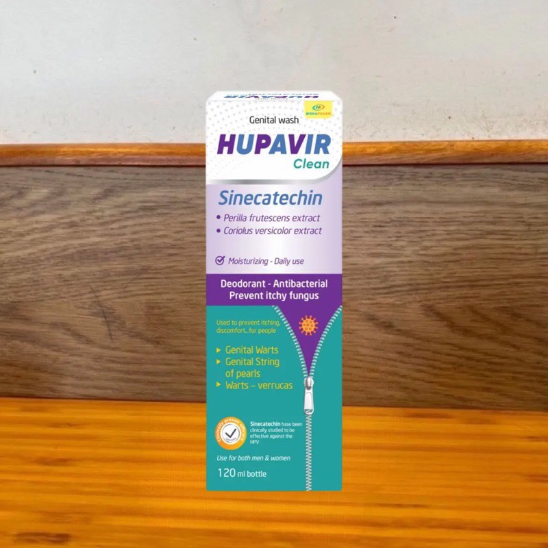 Dung dịch vệ sinh Hupavir Sinecatechin Clean 120ml