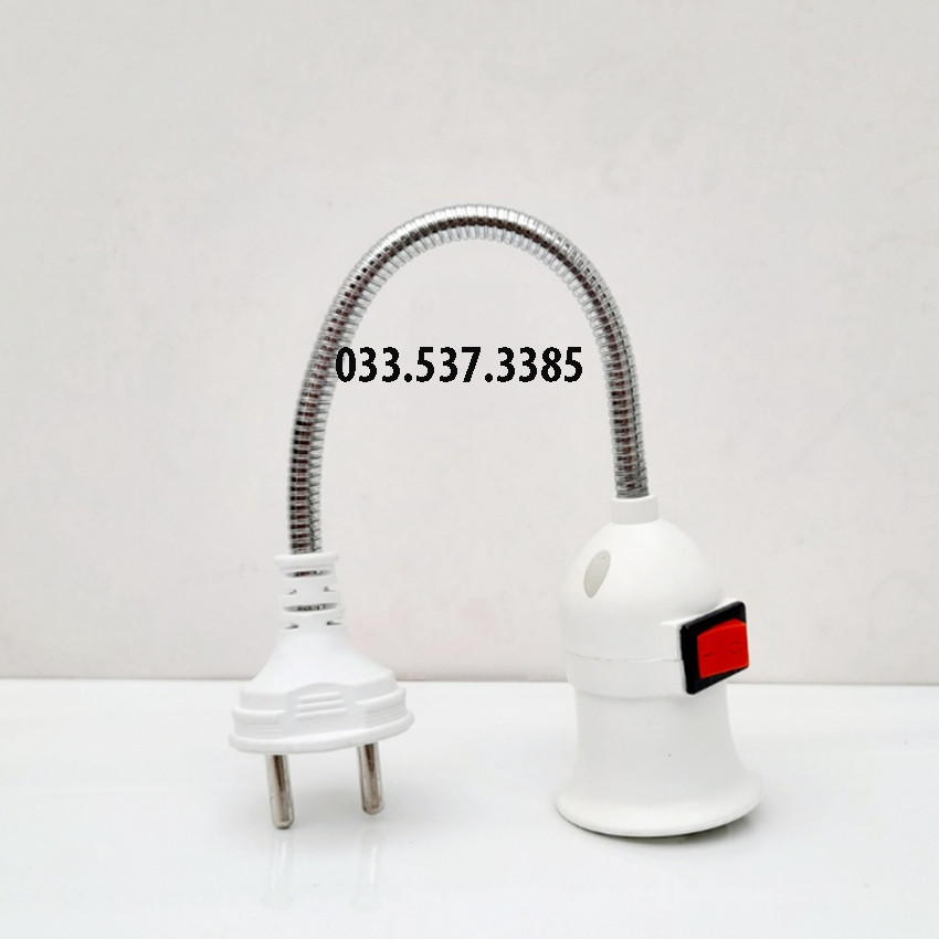 Đui đèn vặn lò xo, đui công tắc bẻ cong 360 độ