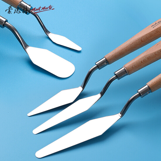 [HCM]BỘ BAY LẤY MÀU MONT MARTE STAINLESS PALETTE KNIFE (5 DAO THÉP KHÔNG GỈ)