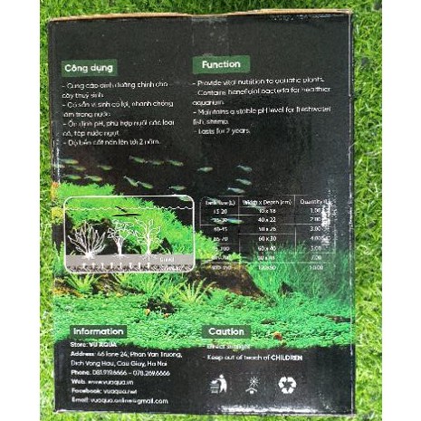 Cốt Nền Thuỷ Sinh Vũ Aqua Hộp 2L