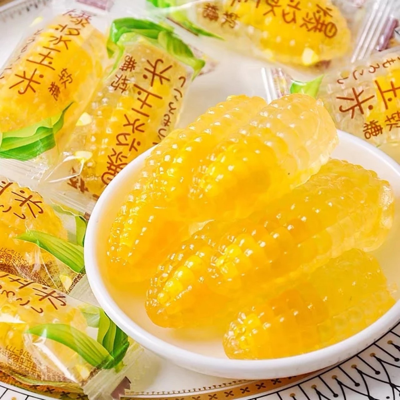 500G Kẹo bắp dẻo trong suốt Coowy Đài Loan nhân chảy - Đồ ăn vặt Siêu Ngon - siêu ngon Shop hamy