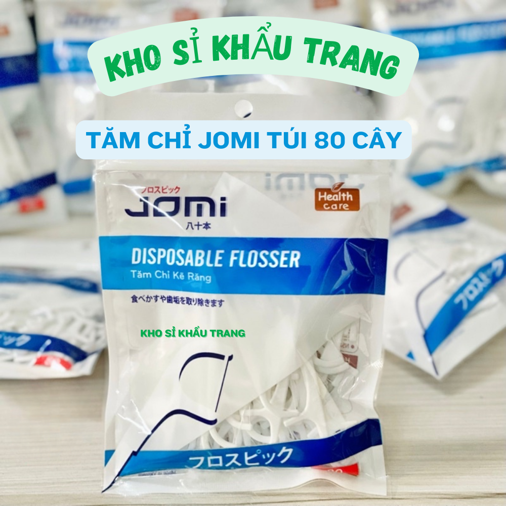 Tăm chỉ kẽ răng Jomi túi 80 cây