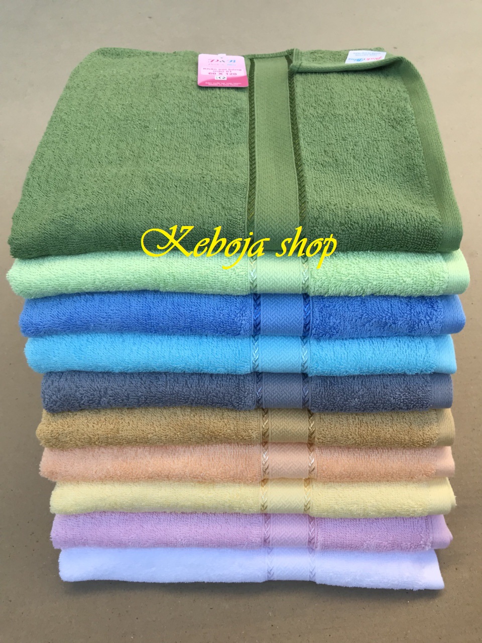 [HCM]Khăn mặt khăn cotton màu cao cấp 30x50cm KB068