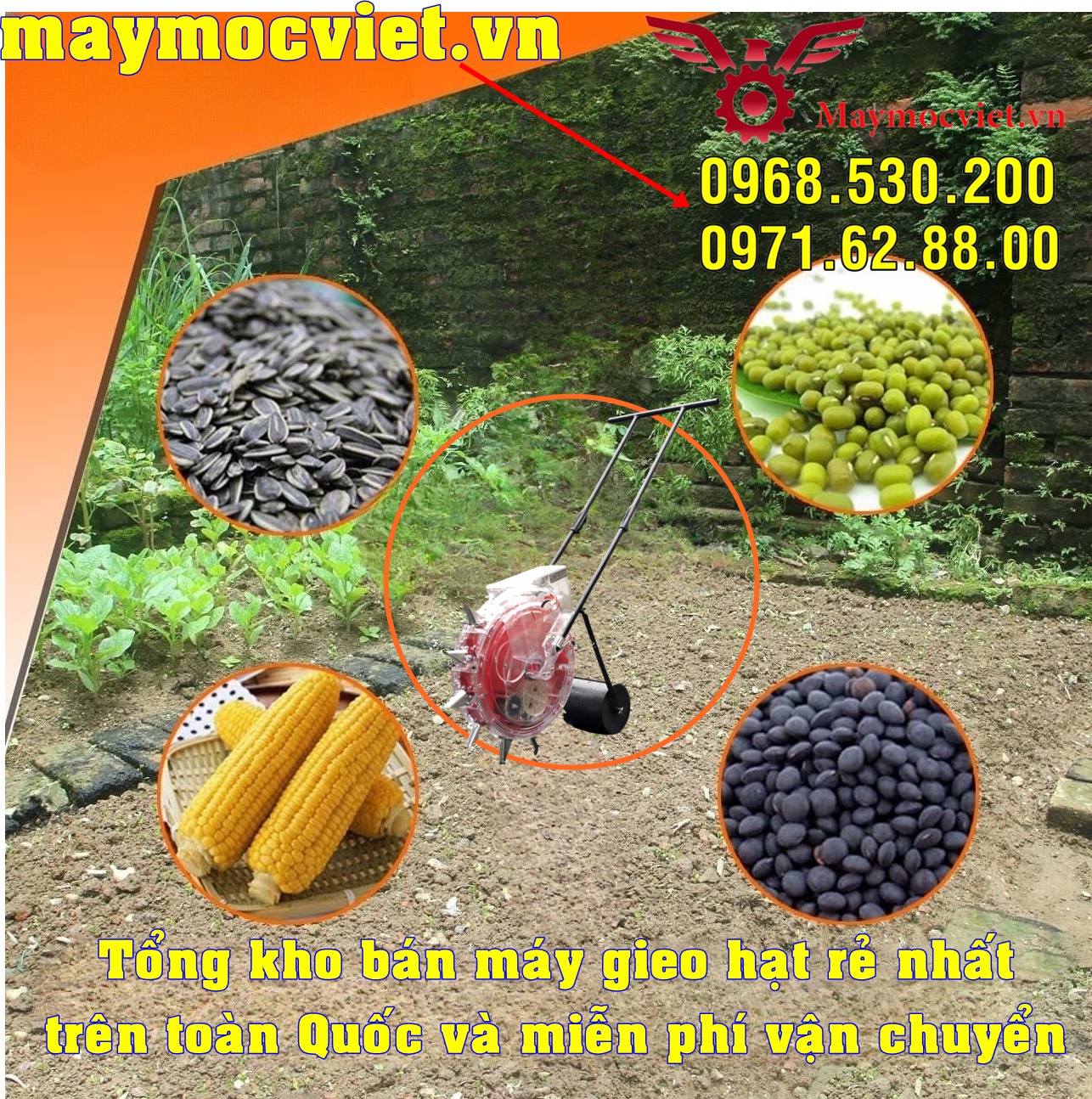 Máy gieo hạt đa năng Vinafarm 989 (12 răng)