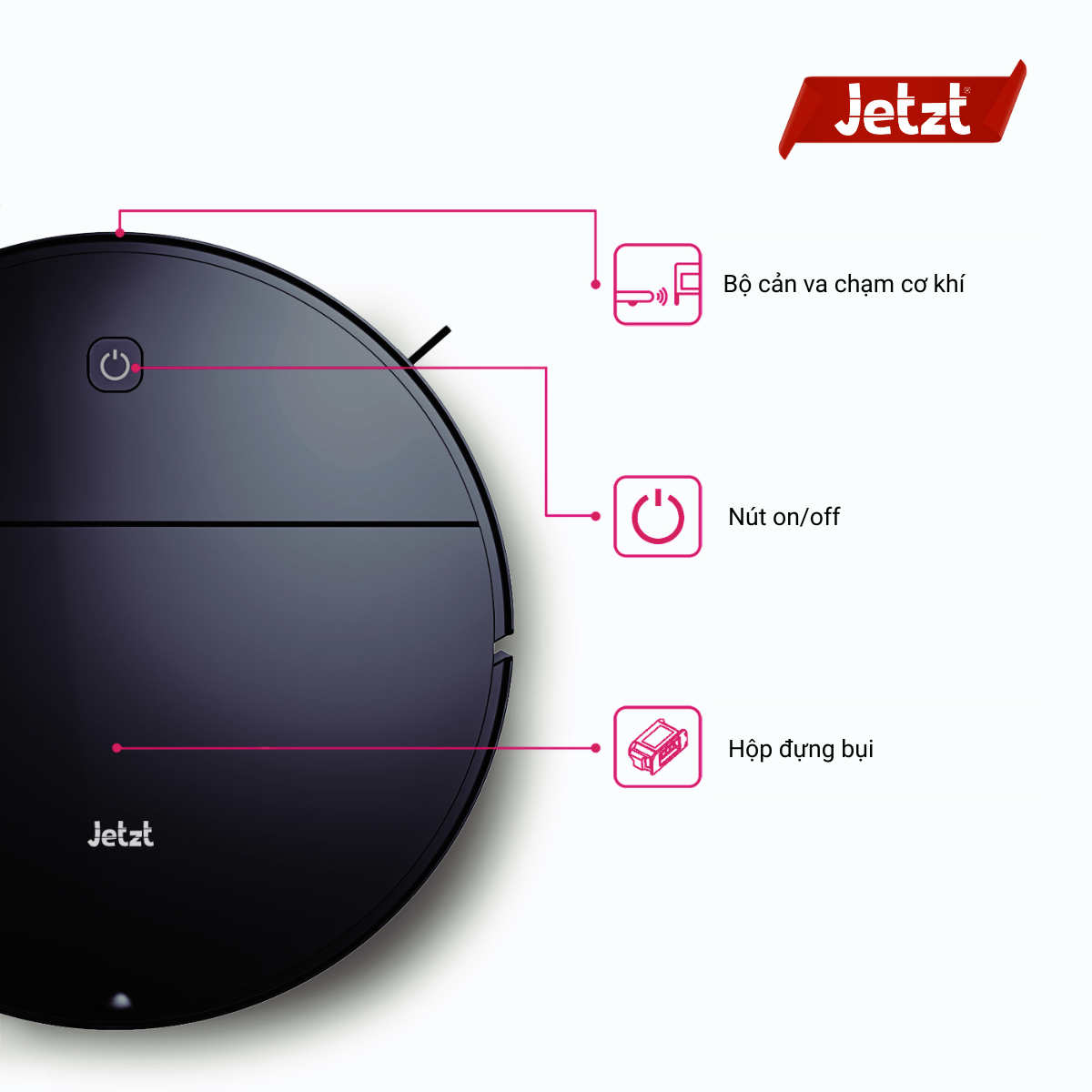 Robot hút bụi thông minh JETZT F10