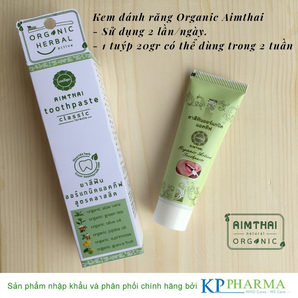 Aimthai organic toothpaste-herbal toothpaste from Thailand