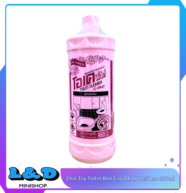 Chai tẩy toilet bồn cầu okay thái lan 960ml