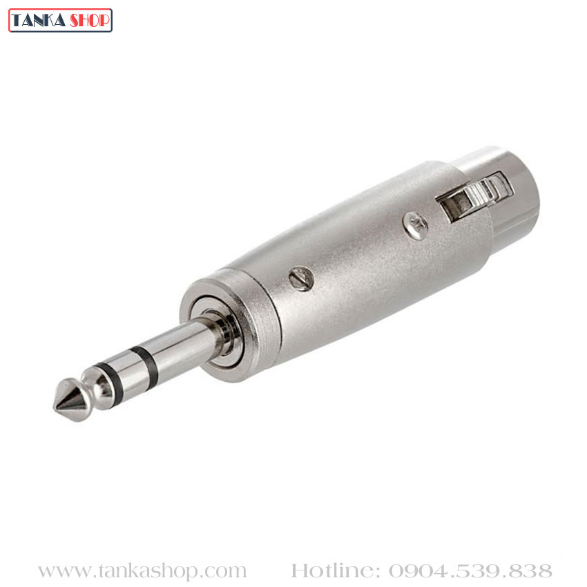 Jack chuyển XLR cái sang 6.35 mm Stereo