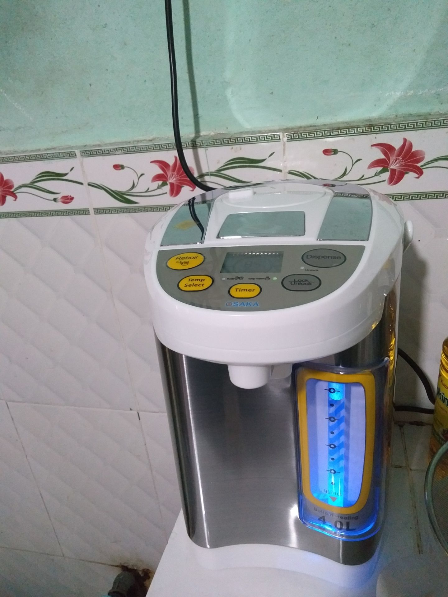 BÌNH THỦY ĐIỆN OSAKA APE-406P - 4 CHẾ ĐỘ GIỮ ẤM