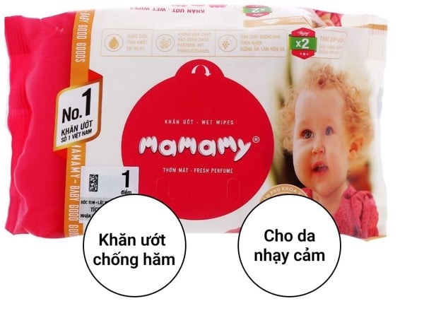 Khăn Ướt Mamamy Mùi (30 Tờ)