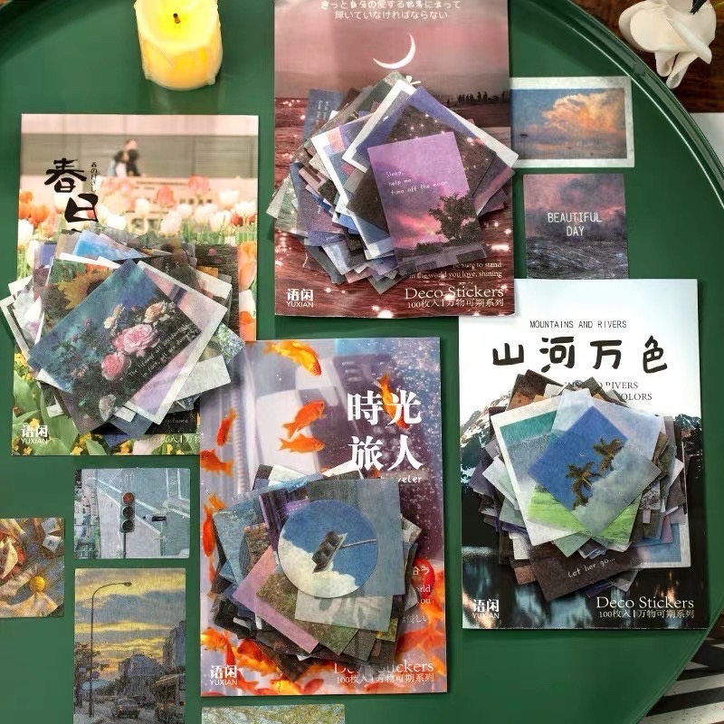 Set 100 Pcs Stickers Về Cuộc Sống (Có Tách Lẻ)