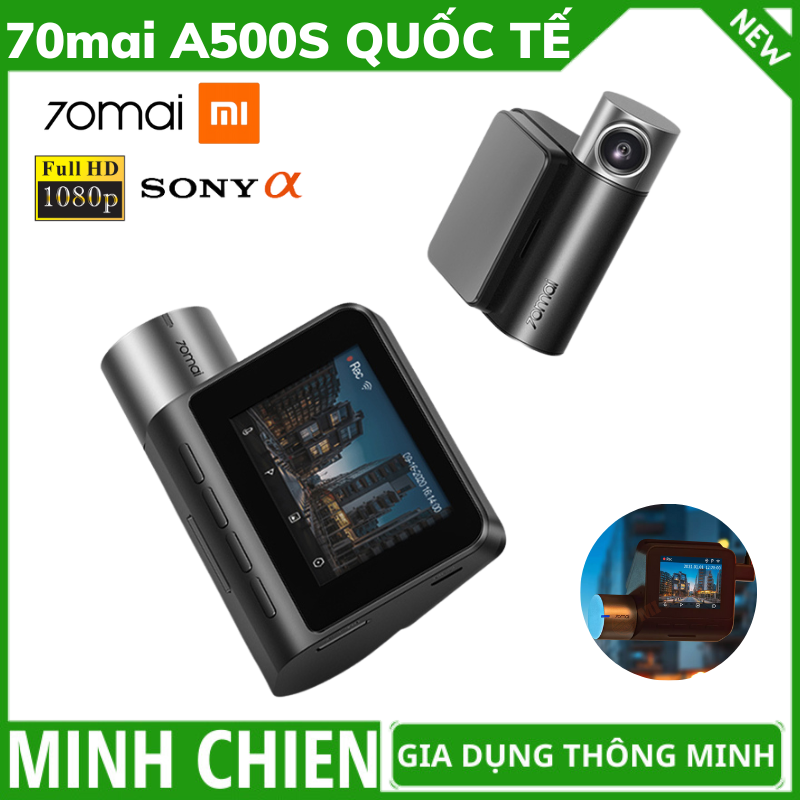 Camera Hành Trình Xiaomi 70MAI Pro plus A500s Bản Quốc Tế,Tích hợp sẵn GPS