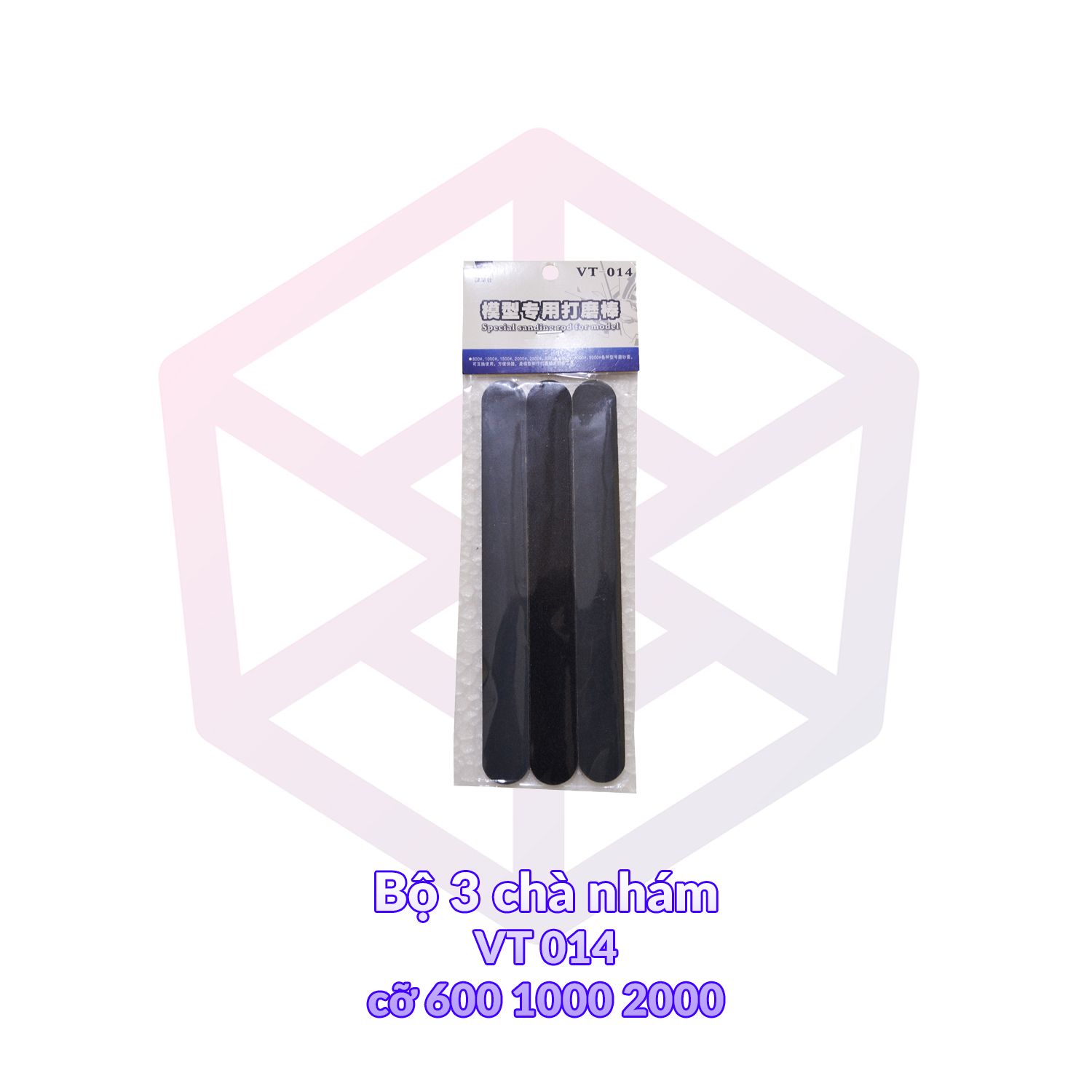Bộ 3 chà nhám VT-014 cỡ 600-1000-2000 [Tool]