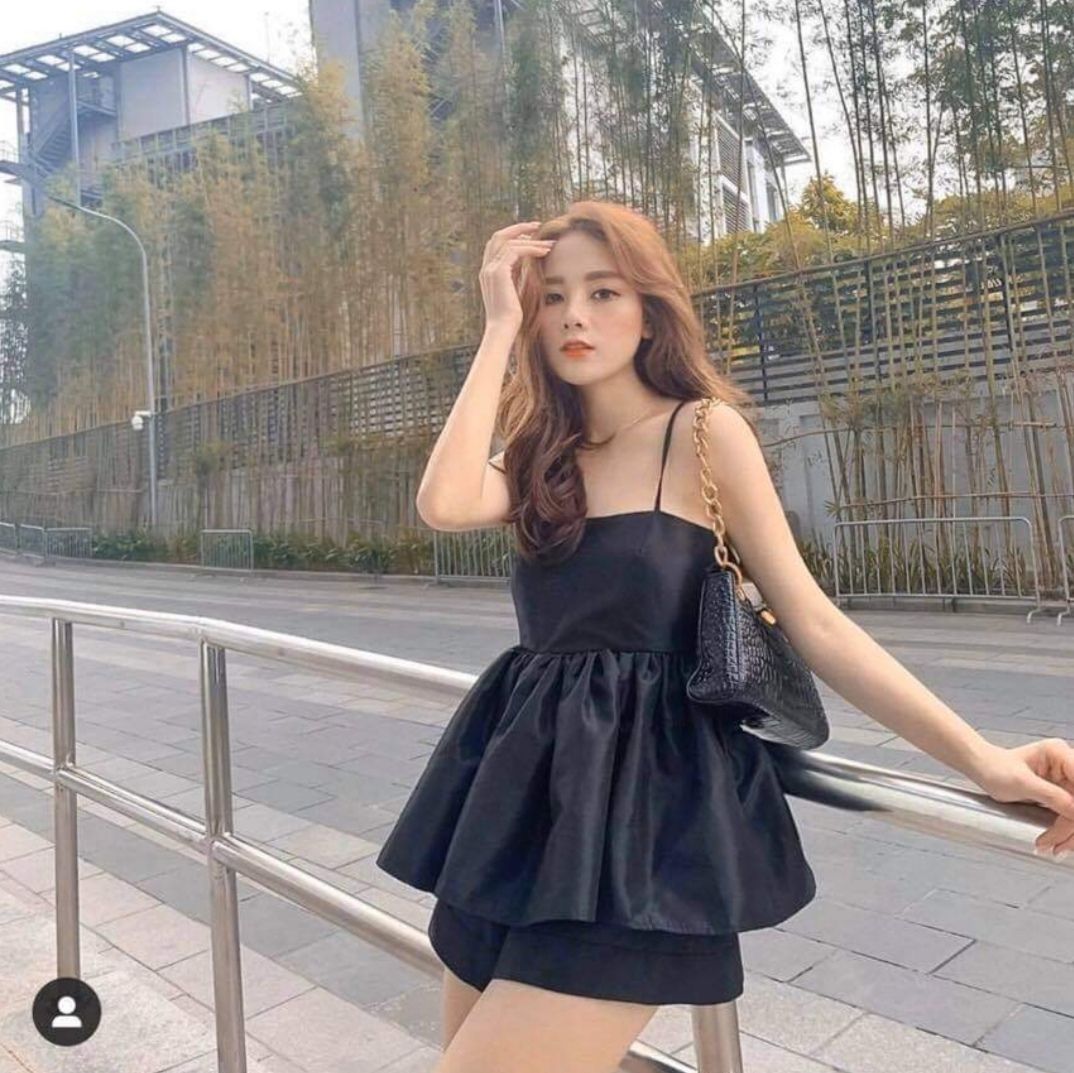 [HCM]SÉT ÁO 2 DÂY ĐAN DÂY LƯNG PHỐI QUẦN (CÓ MÚT NGỰC)