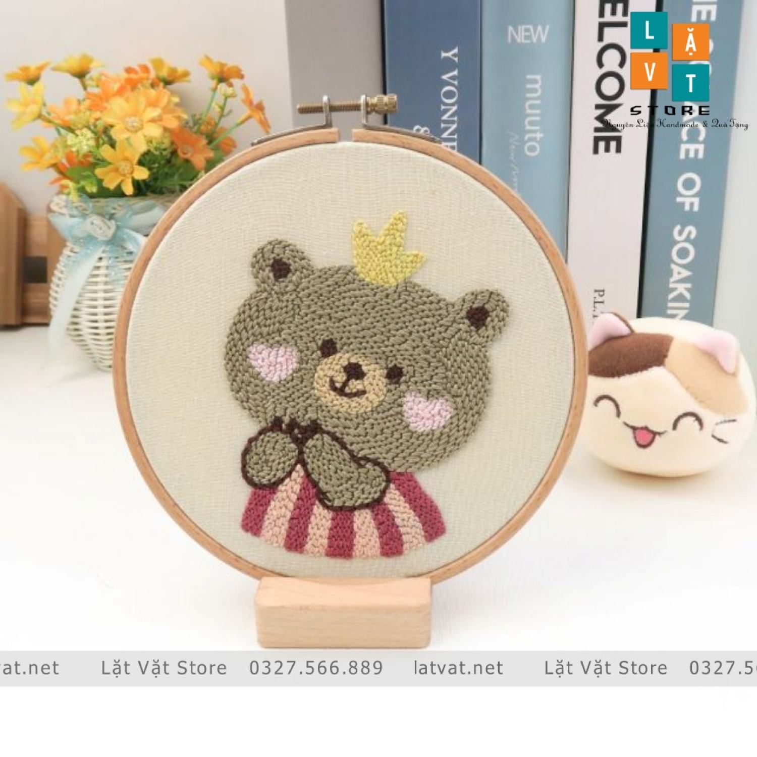Punch Needle Beer - With Video Tutorial, DIY decoration of the corner of the room with simple embroidery