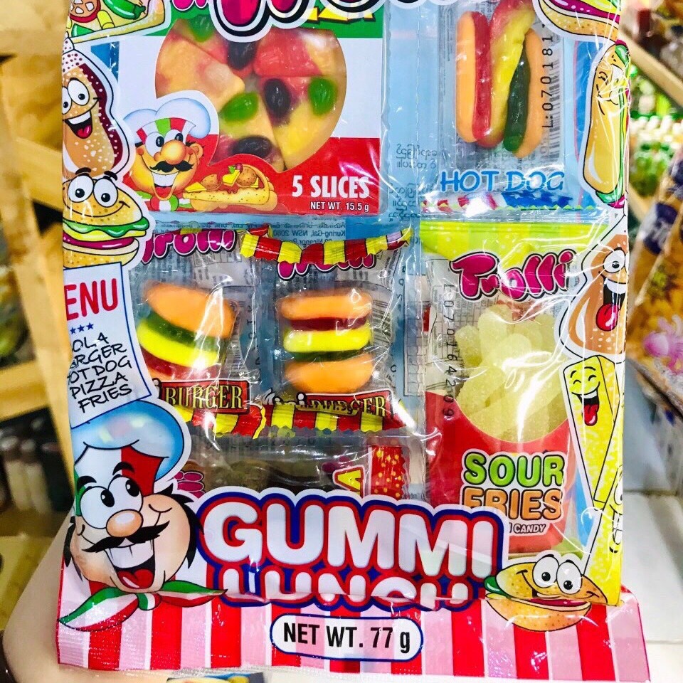 Kẹo Dẻo Trolli Gummi Lunch Đức - Bịch 77g