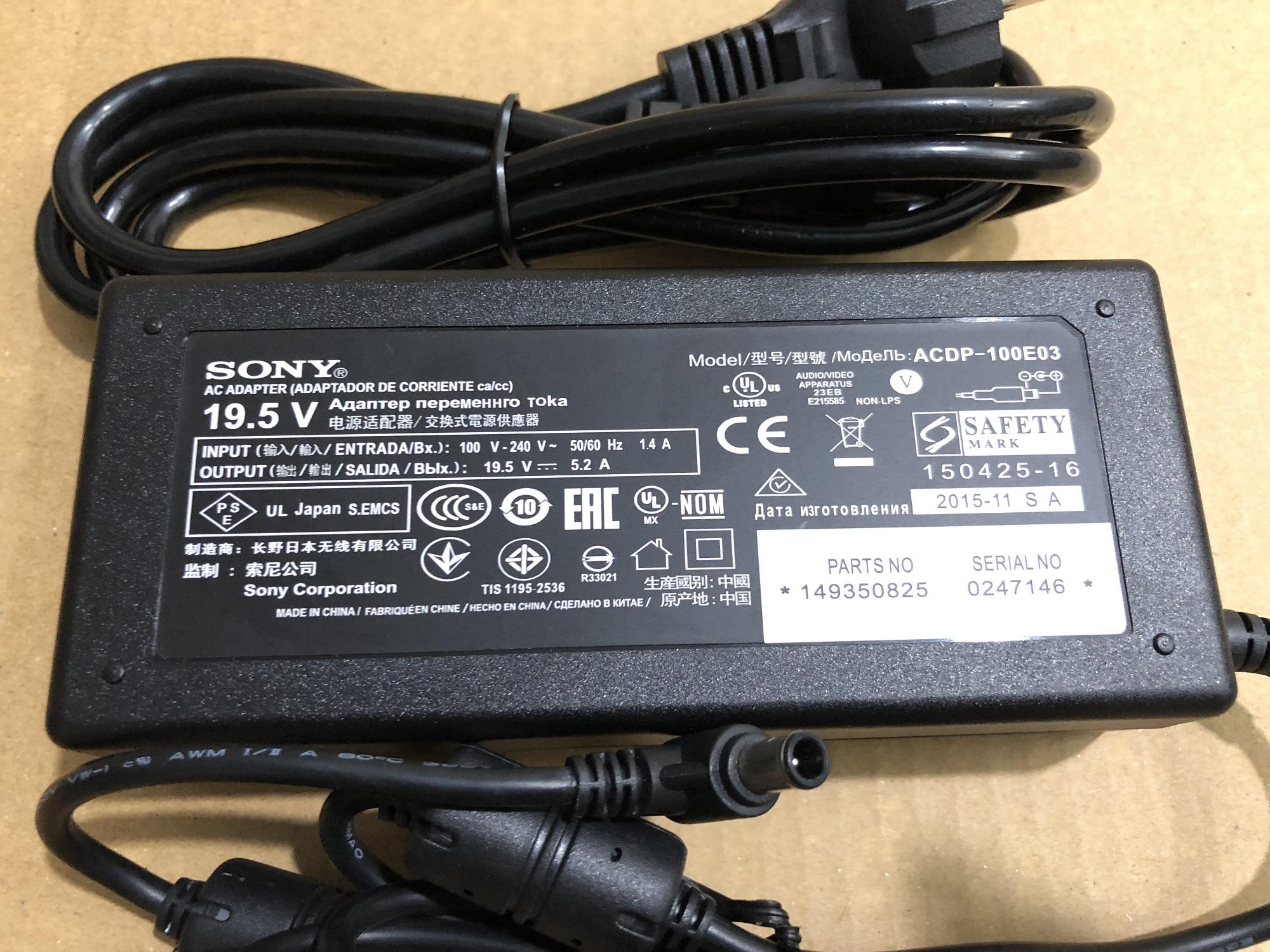 Nguồn adapter 19.5V-6,2A dùng cho tivi Sony