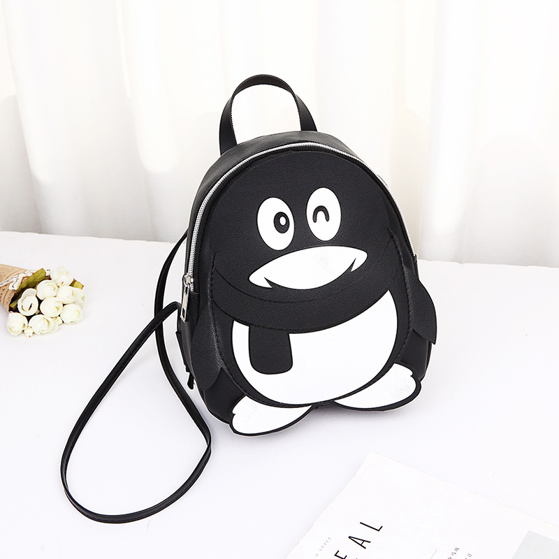 Balo Giả Da Chim Cánh Cụt BL25 Đen