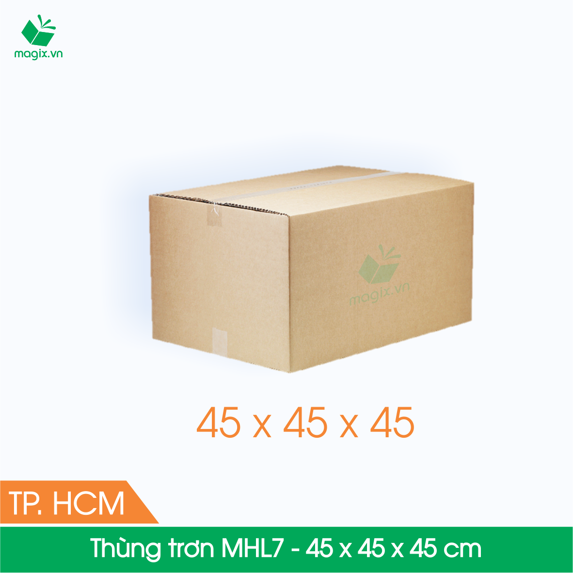 MHL7 - 45x45x45 cm - 10 Thùng hộp carton trơn đóng hàng