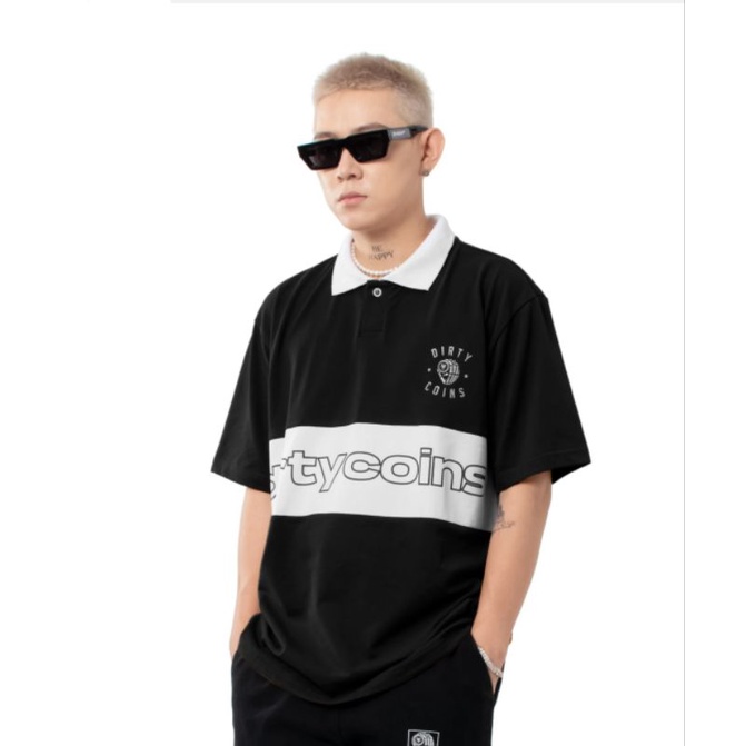 Áo Polo Dirty coins - Đen - Local brand