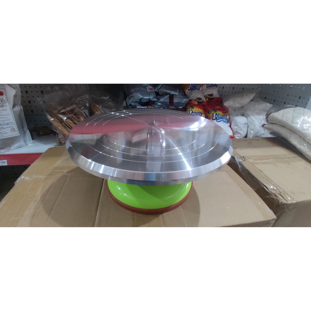 Bàn xoay hợp kim nhôm 12 inch làm bánh kem